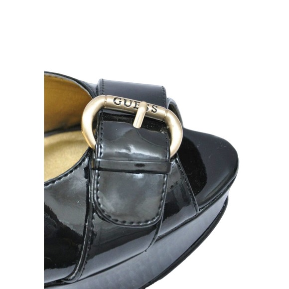 Guess EVELYN-2 Peep Toe Platform Slingback Pump Heel Shoe Leopard 9.5/10 New - Picture 4 of 5